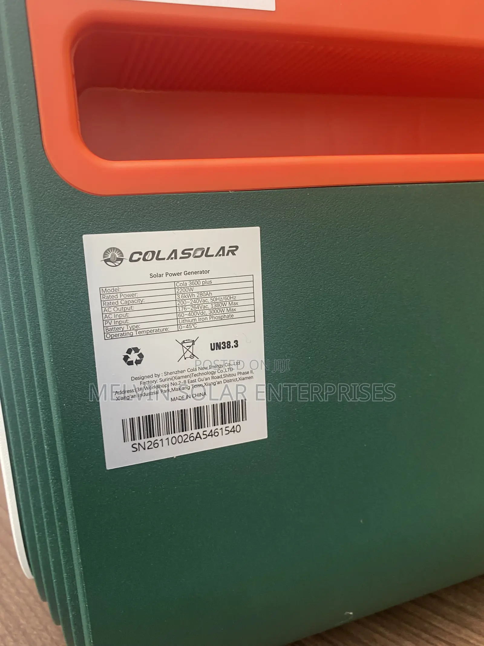 3.6kwh Plus Cola Solar Generator Available in Store Now Dm Let’S Deal