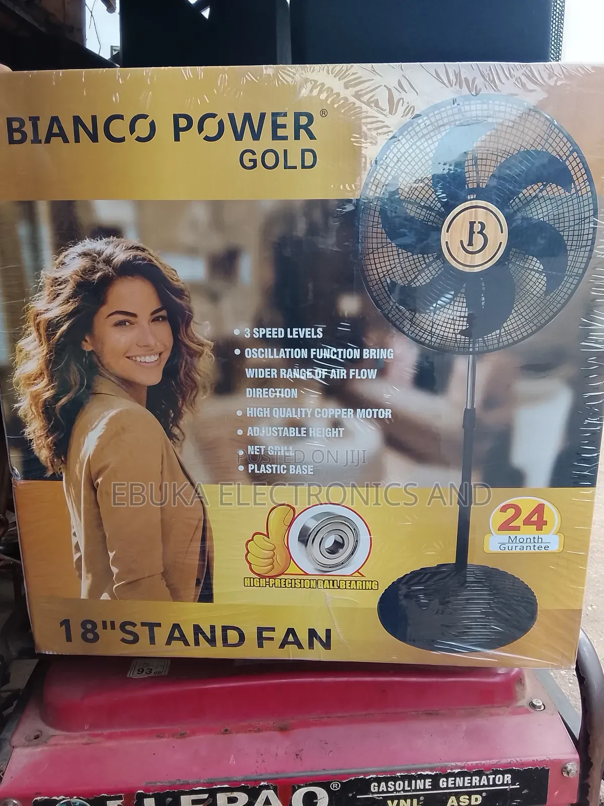 Bianco Power Gold Electric Standing Fan Is Available Now