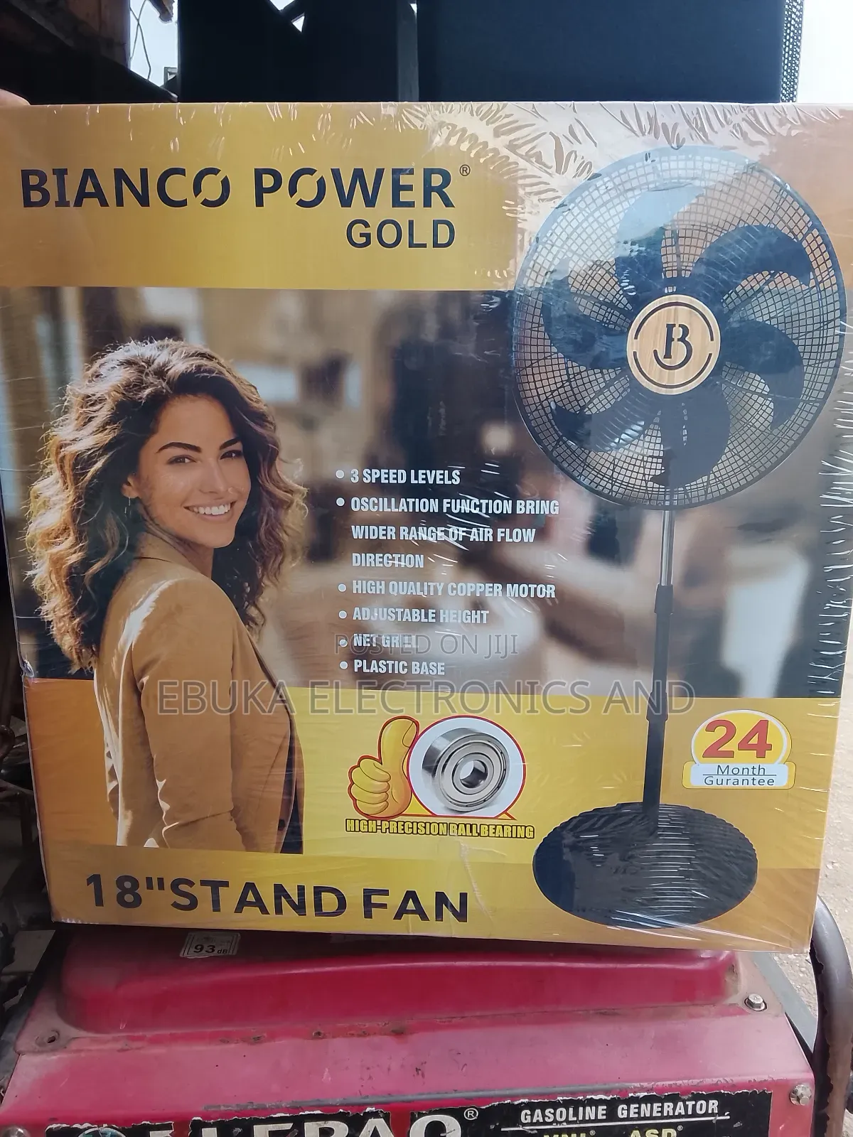 Bianco Power Gold Electric Standing Fan Is Available Now