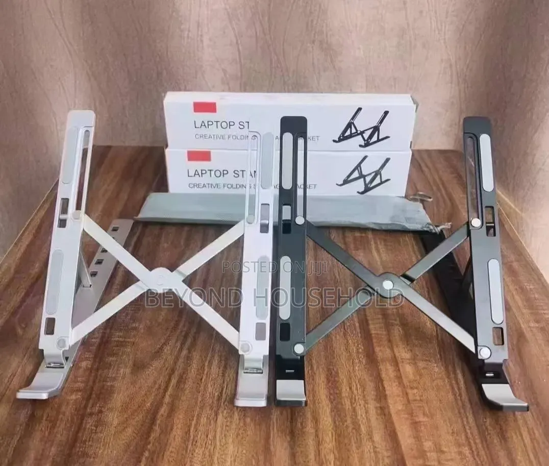 Portable Aluminum Laptop Stand – Adjustable Folding Notebook Holder