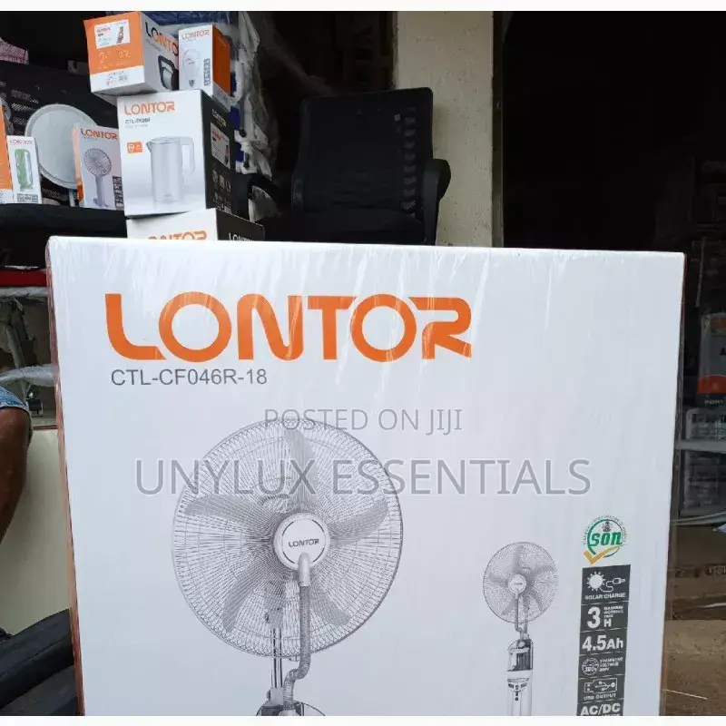 Lontor CTL Cf056wr - 18 Inches Rechargeable Standing Fan With Remote