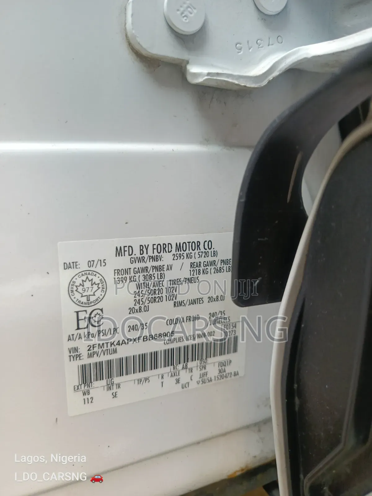 Ford Edge SE 4dr AWD (2.0L 4cyl 6A) 2016 White