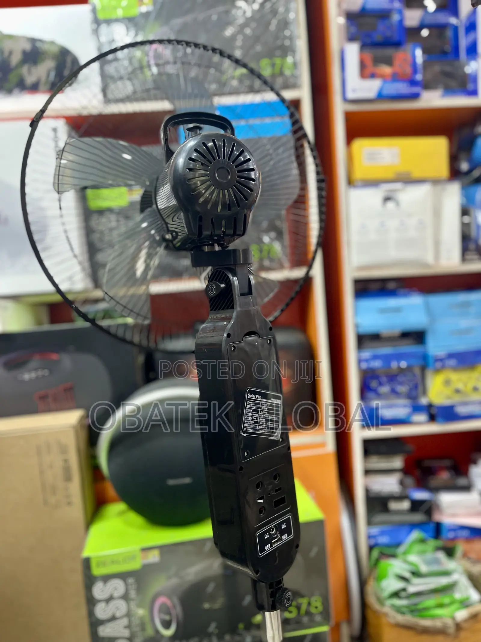 Colahome Solar Rechargeable Fan