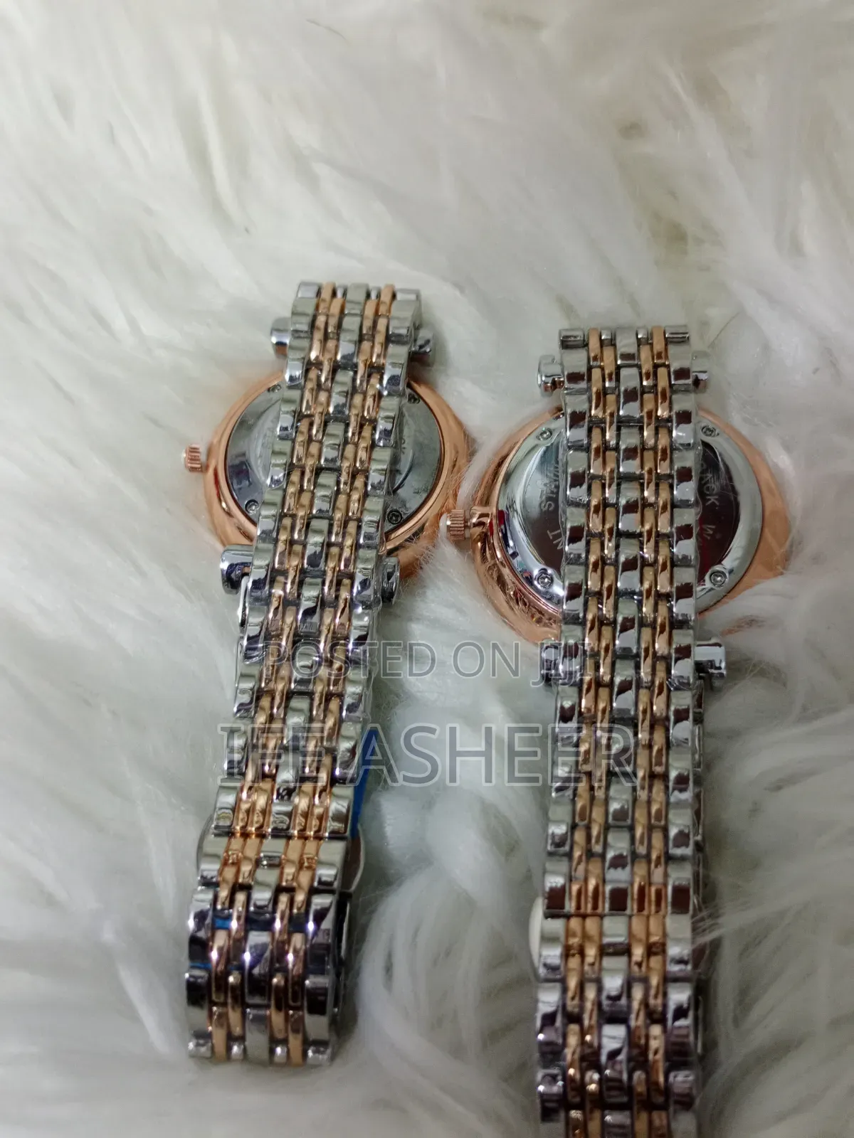 Luxury Couples Emporio Armani Watch - Silver Rose Gold