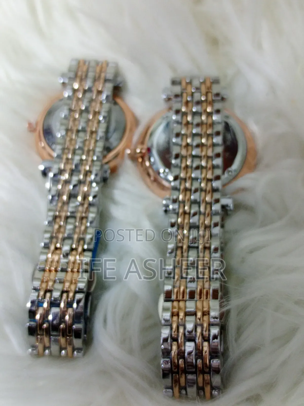 Luxury Couples Emporio Armani Watch - Silver Rose Gold