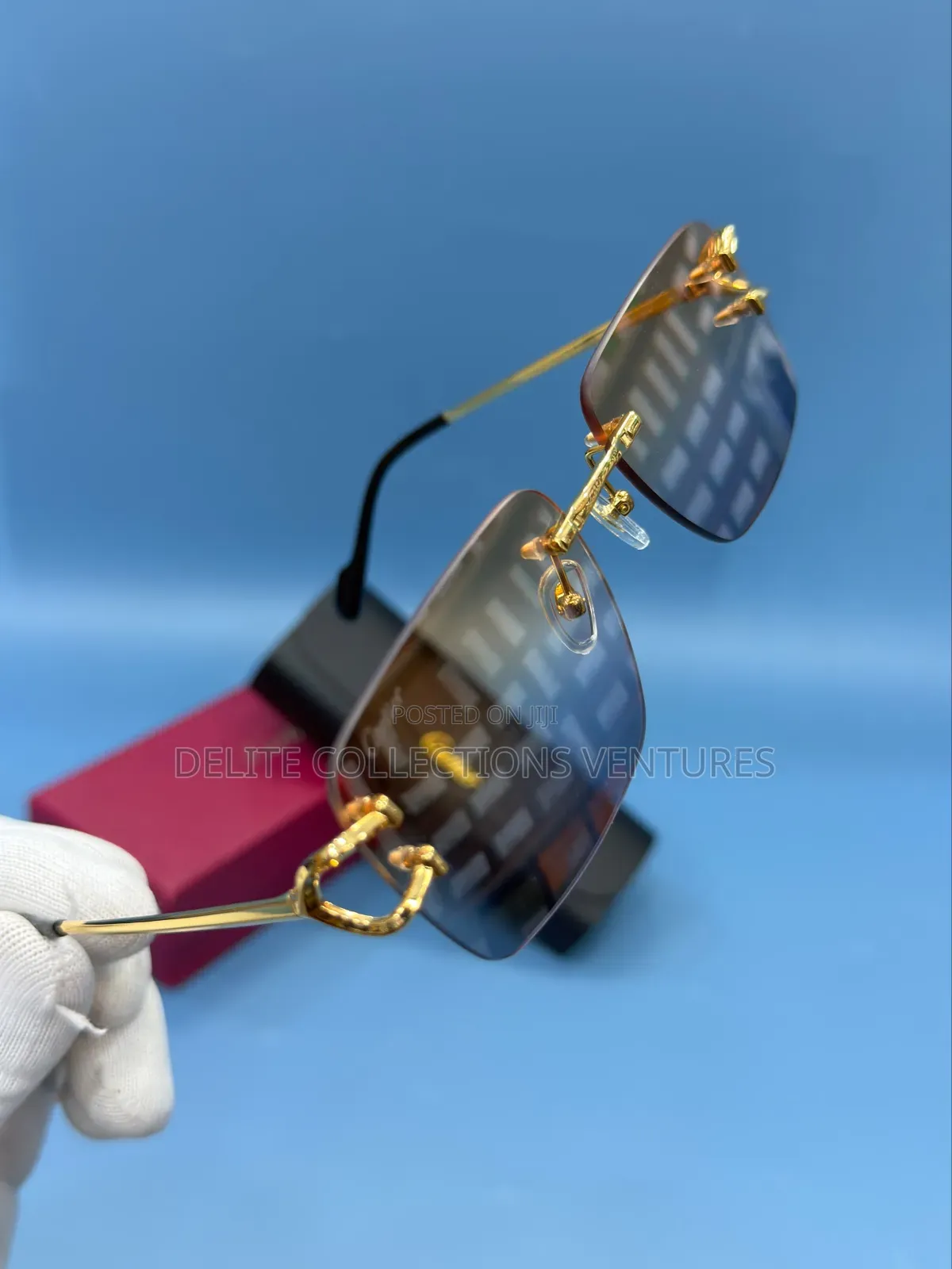 22brand Original New Cartier Rimless Eyewear