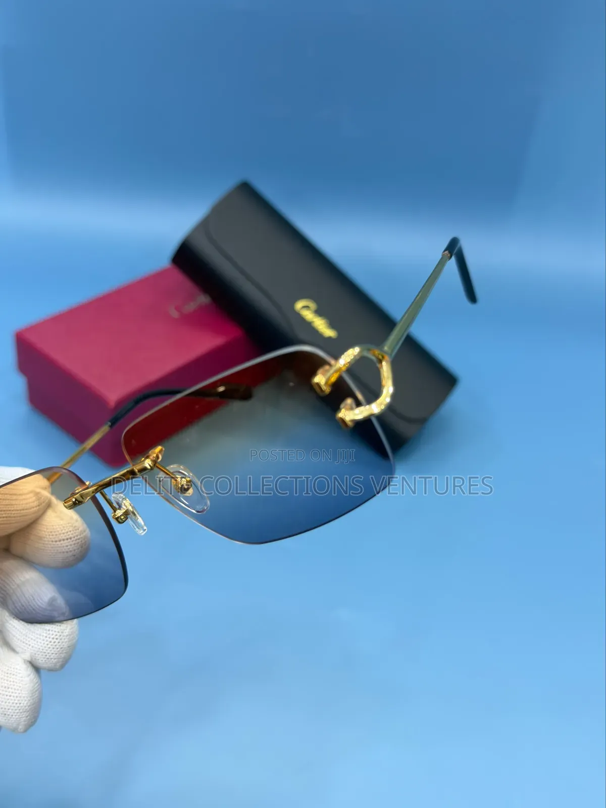 22brand Original New Cartier Rimless Eyewear