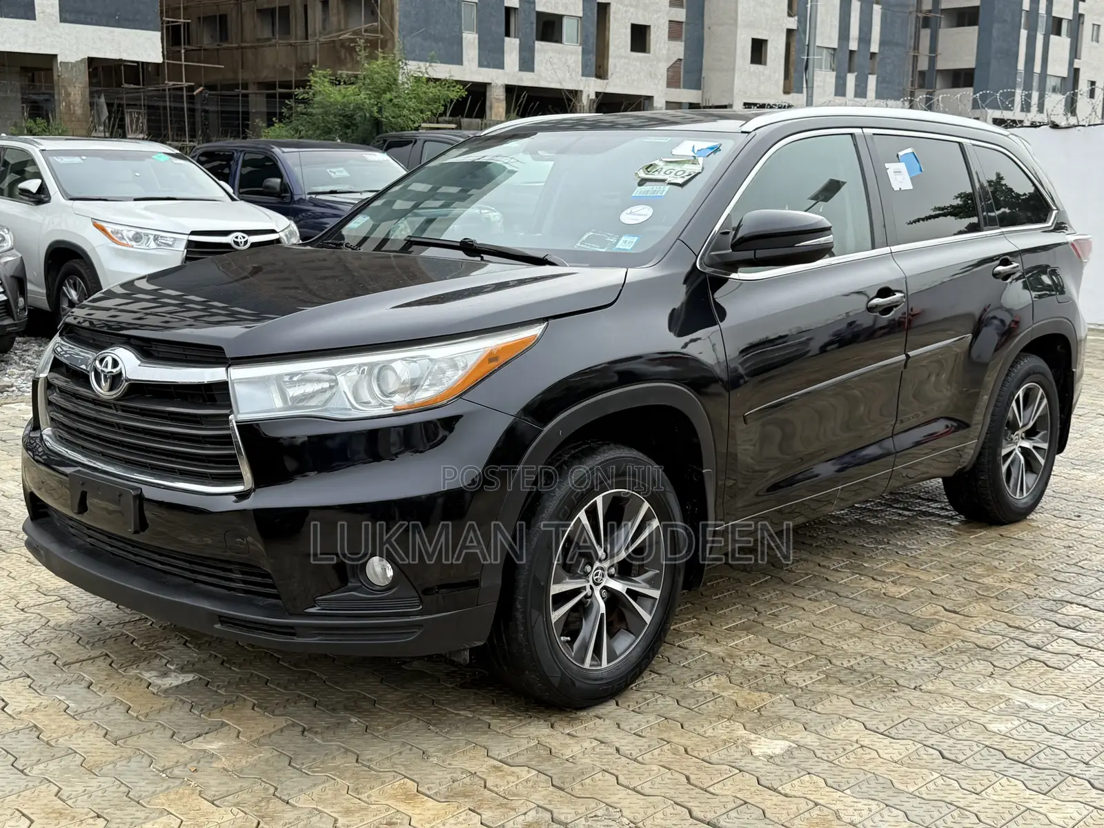 Toyota Highlander XLE V6 4x4 (3.5L 6cyl 6A) 2016 Black