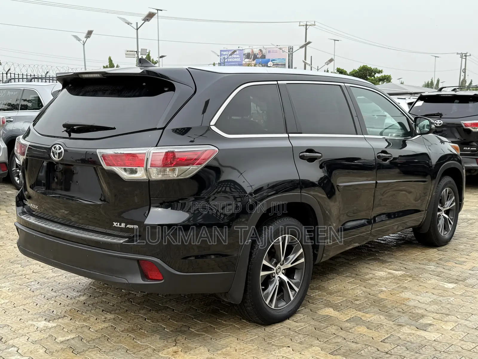 Toyota Highlander XLE V6 4x4 (3.5L 6cyl 6A) 2016 Black