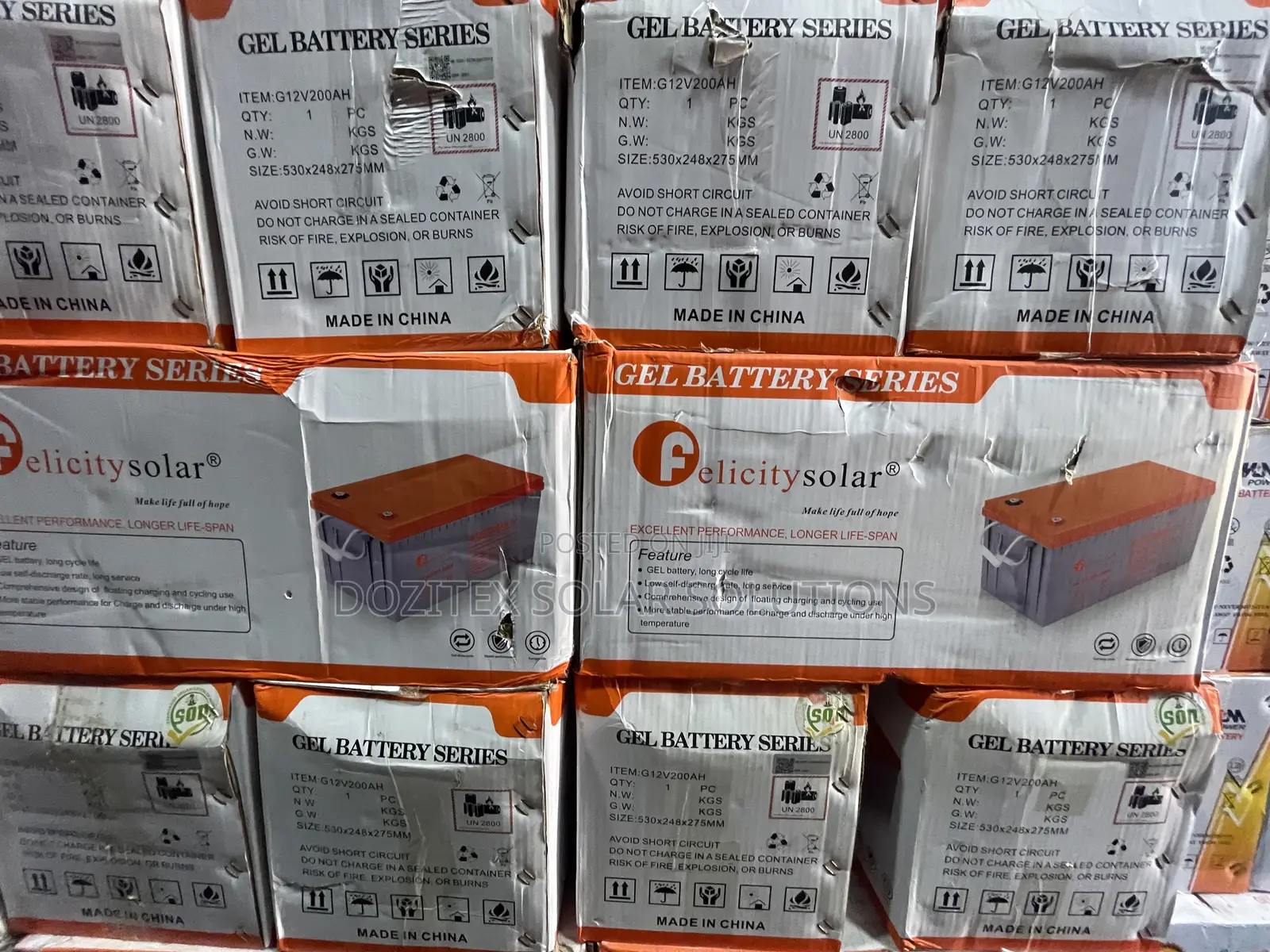 200ah/12v Felicity Gel Battery