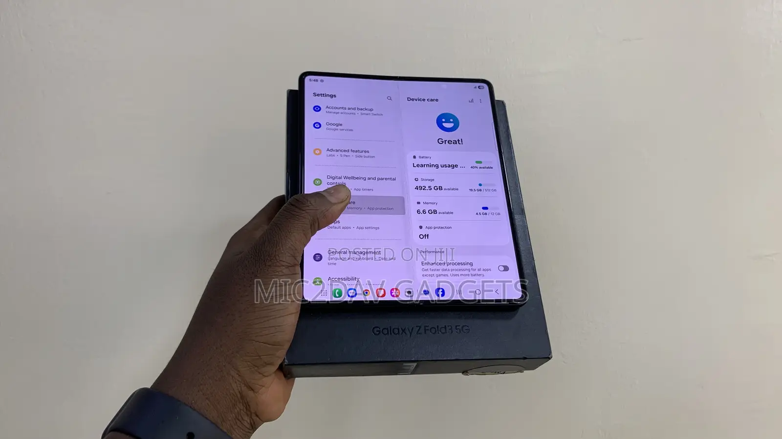 Samsung Galaxy Z Fold3 5G 512 GB Black