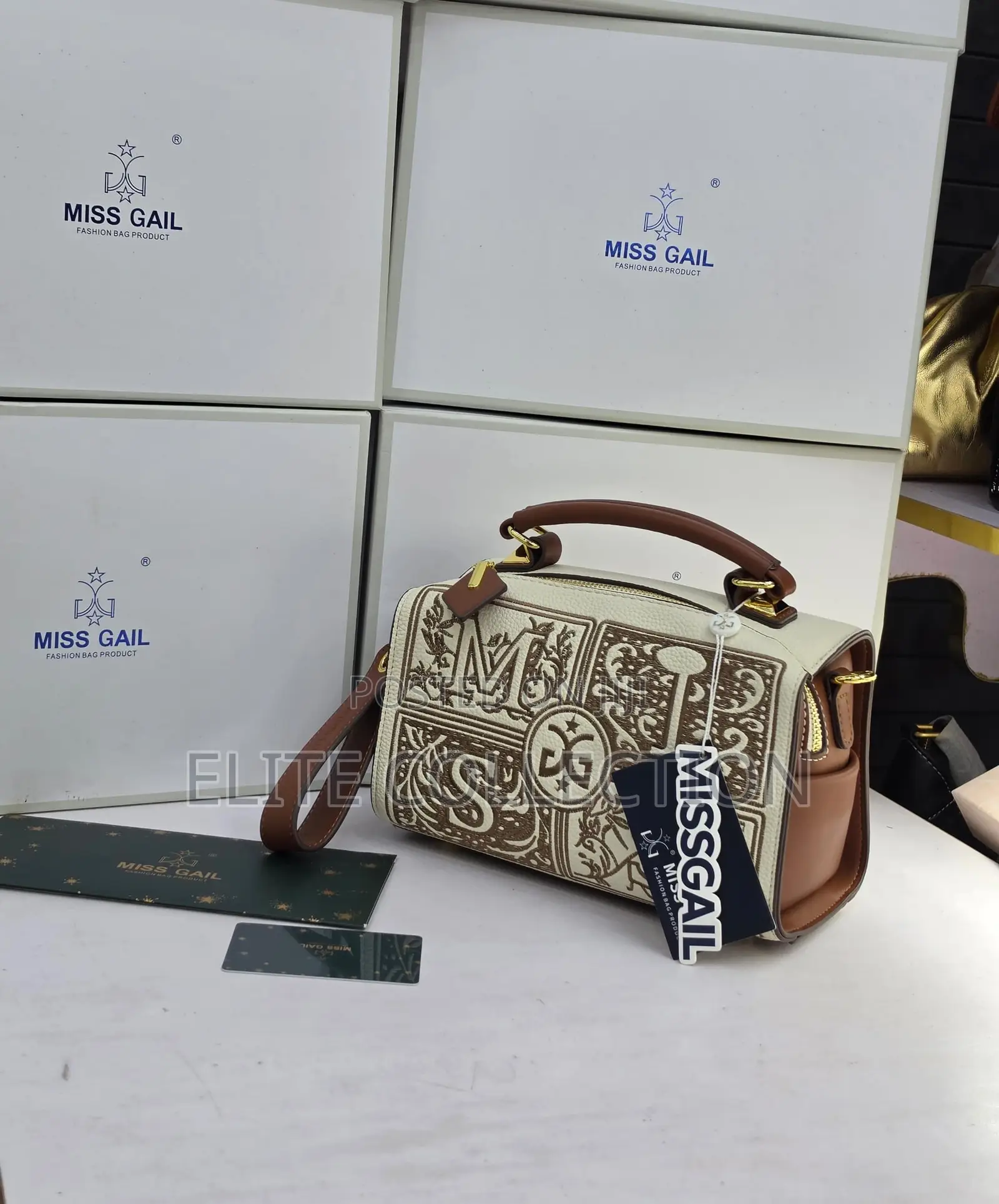 Miss Gail Fully Boxed Luxury Bag Available as Displayed