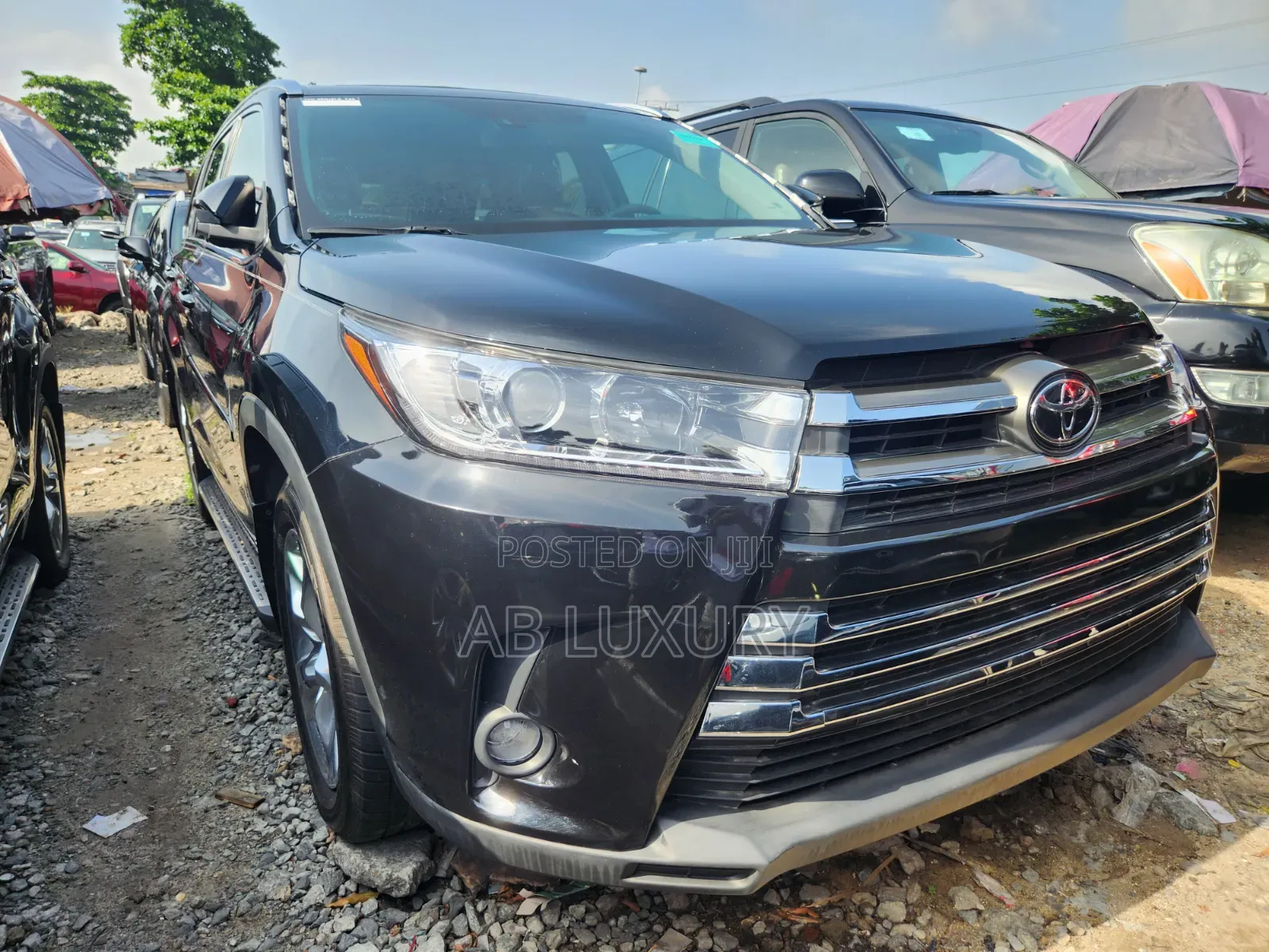 Toyota Highlander Limited Platinum 4x2 V6 (3.5L 6cyl 8A) 2017 Black