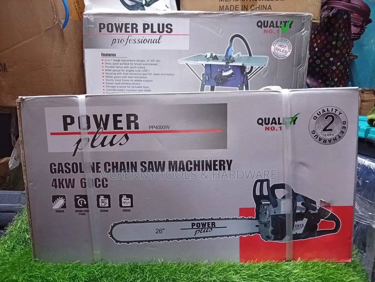 Power Plus Pp4000w Gasoline Chain Saw Machinery Box