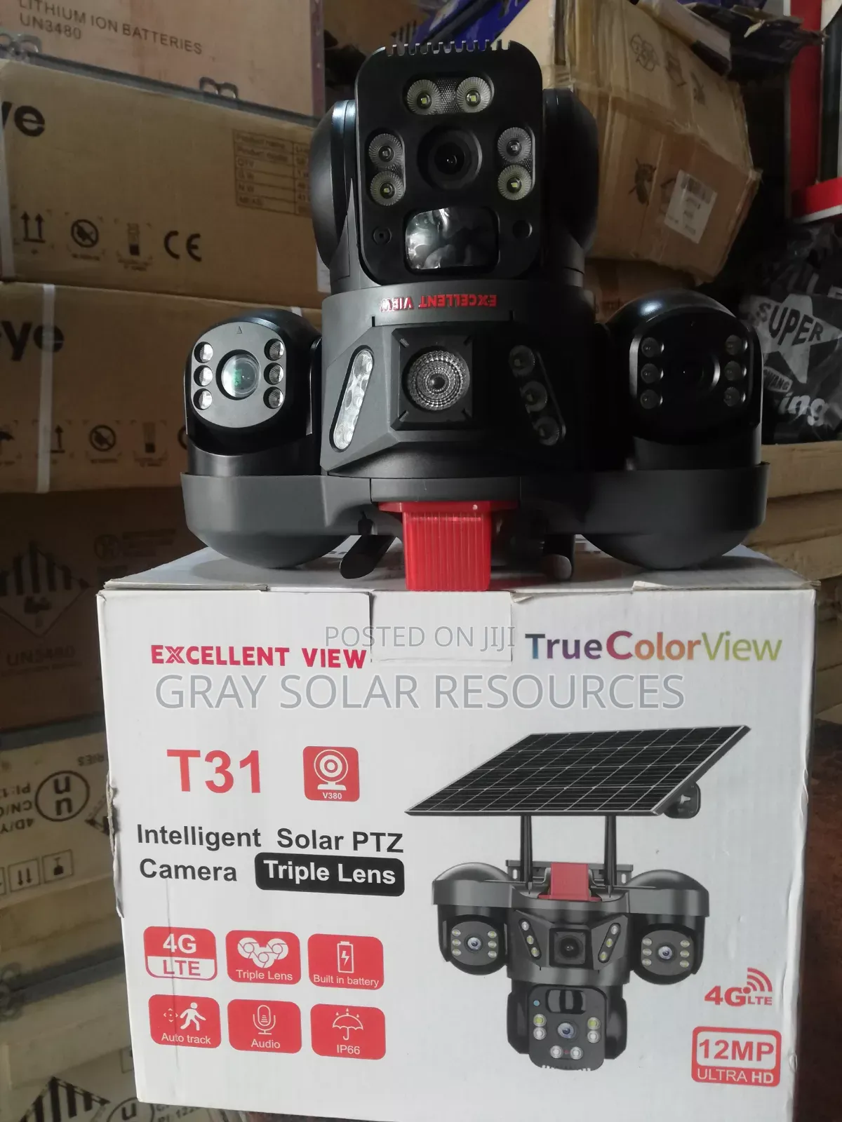 3 Lens Intelligent PTZ Solar Camera