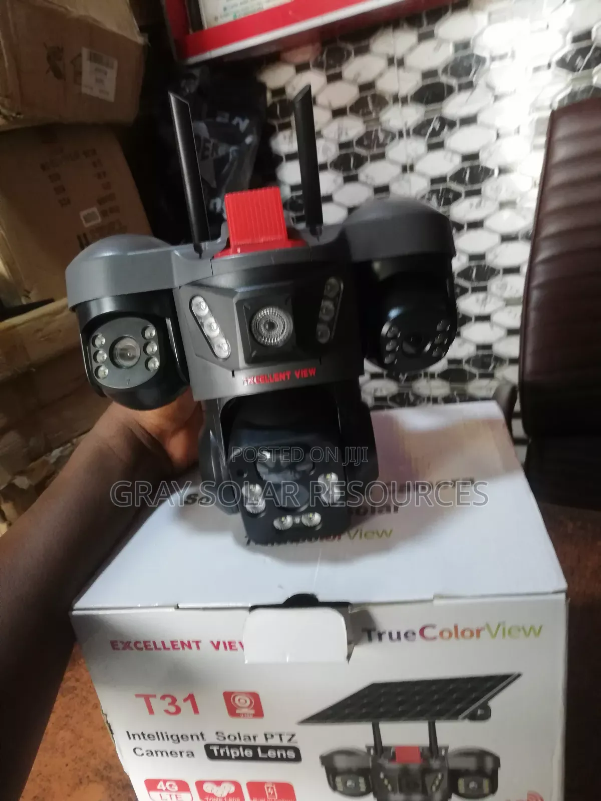 3 Lens Intelligent PTZ Solar Camera