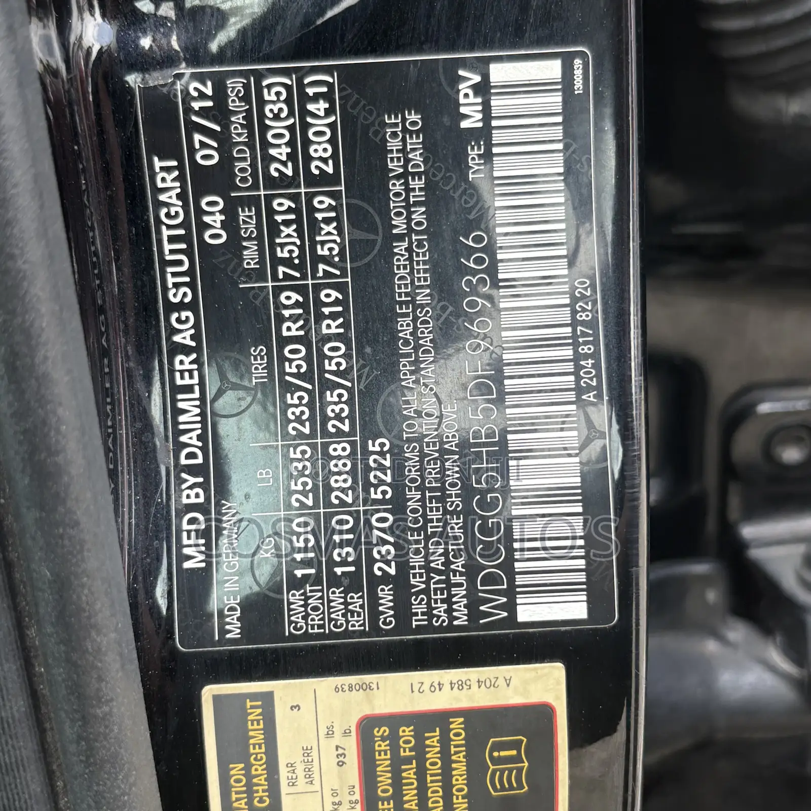 Mercedes-Benz GLK-Class 2013 Black