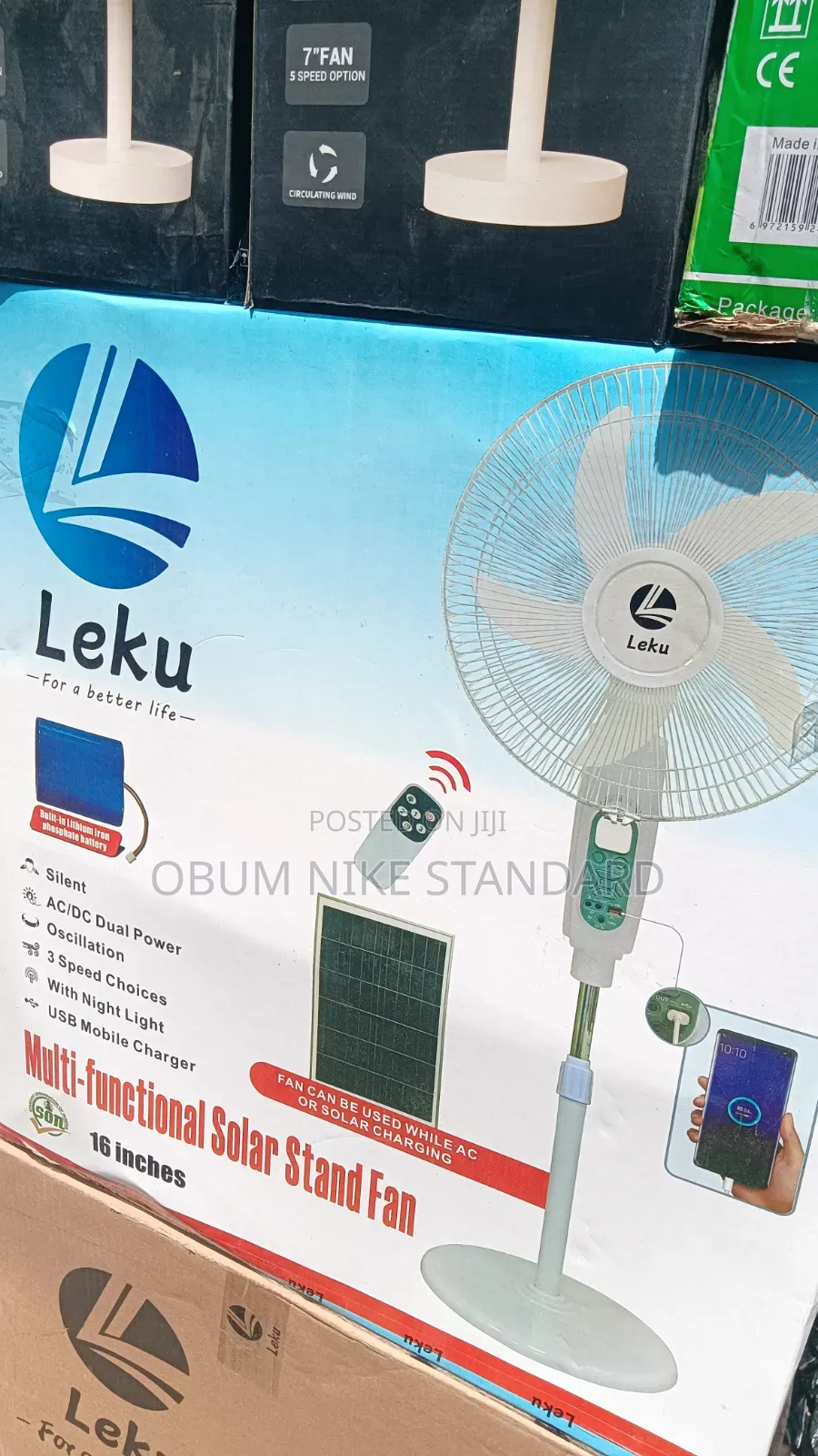 16 Inch Rechargeable Fan