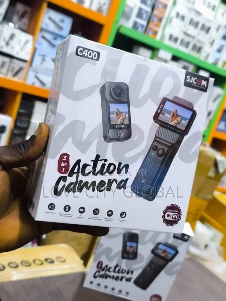 Sjcam C400 3in1 Action Camera Wearable Rotating 2.29'' Touch Screen