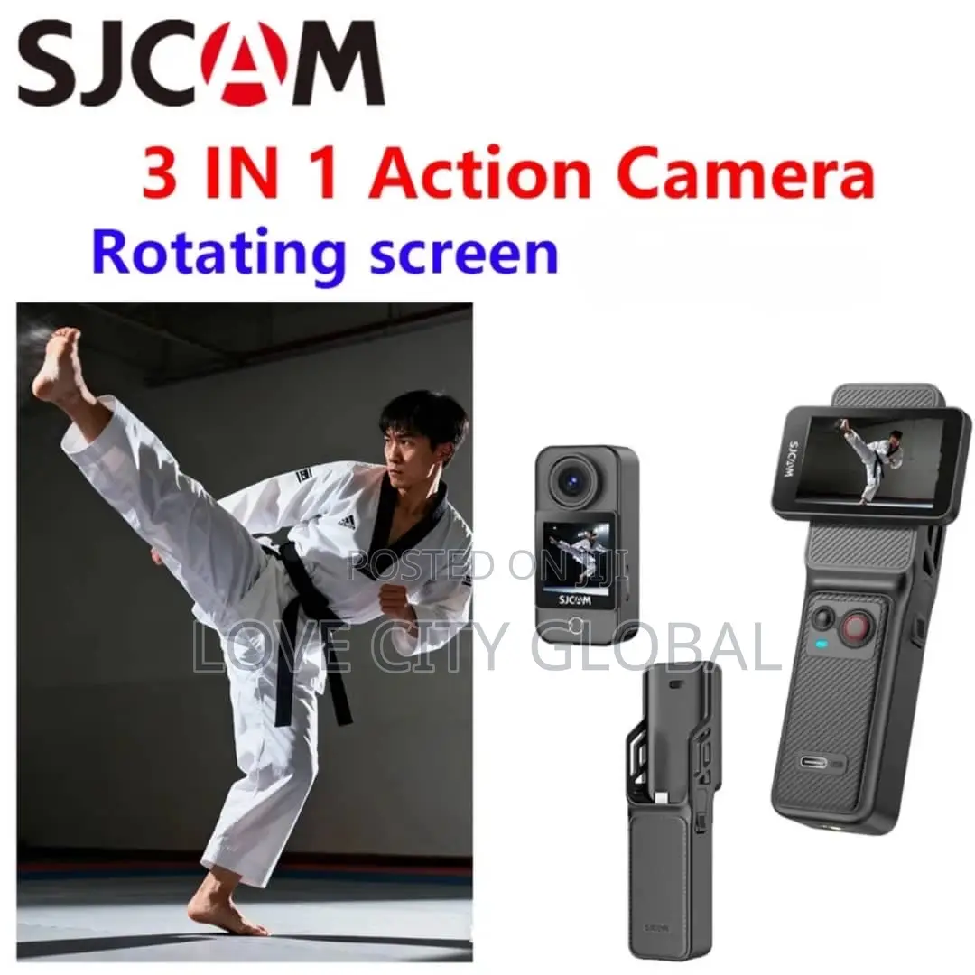 Sjcam C400 3in1 Action Camera Wearable Rotating 2.29'' Touch Screen