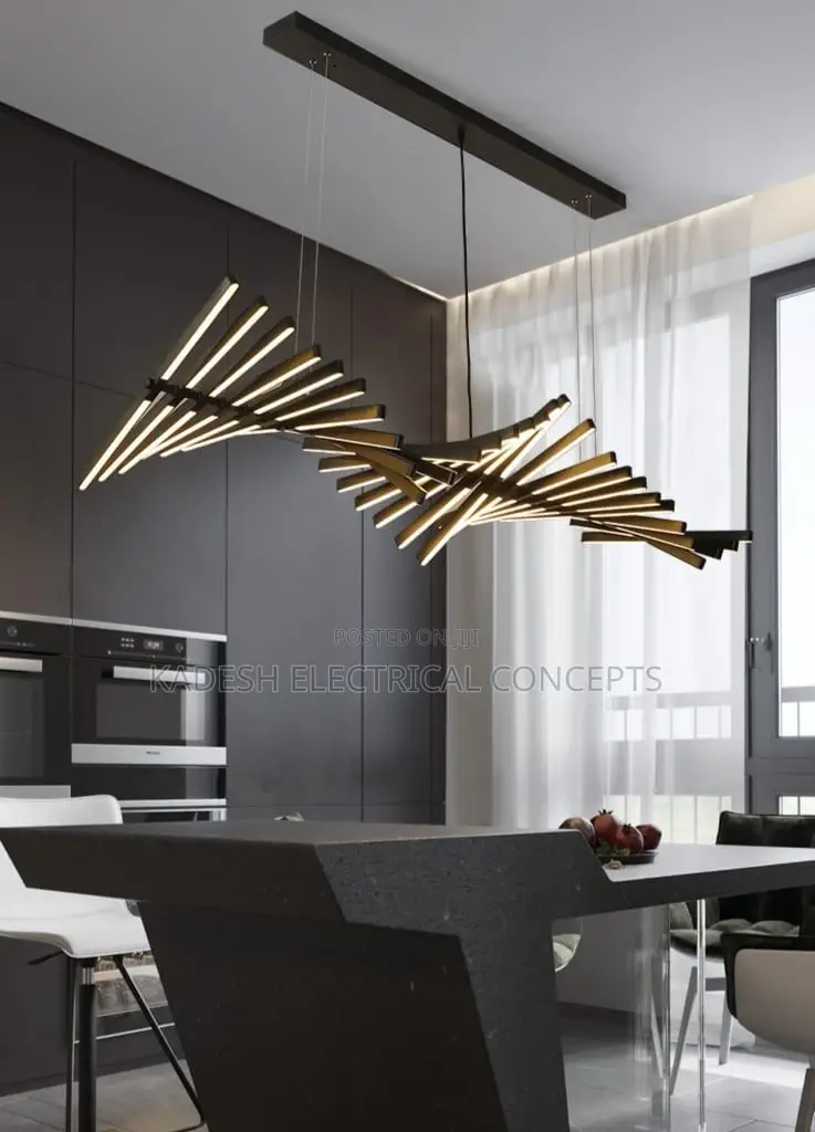 Modern Fishbone Led Pendant Lights for Home Decoration, Dining Rooms