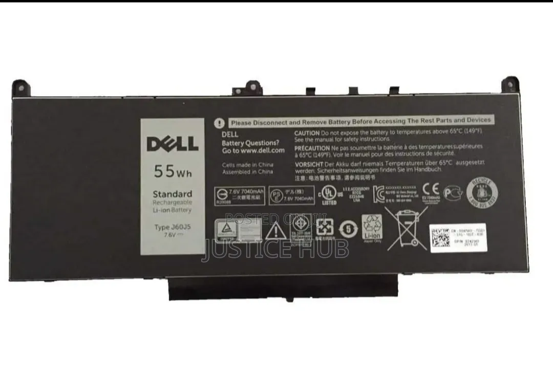 Dell Latitude J60j5 E7270 E7470 Original Laptop Battery