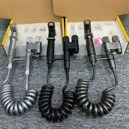 Complete Toilet Bidet Jet Spray Kit With Coil Hose Fittings