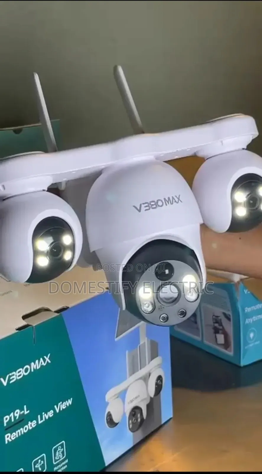 3 Lens V380max 4g Solar Camera