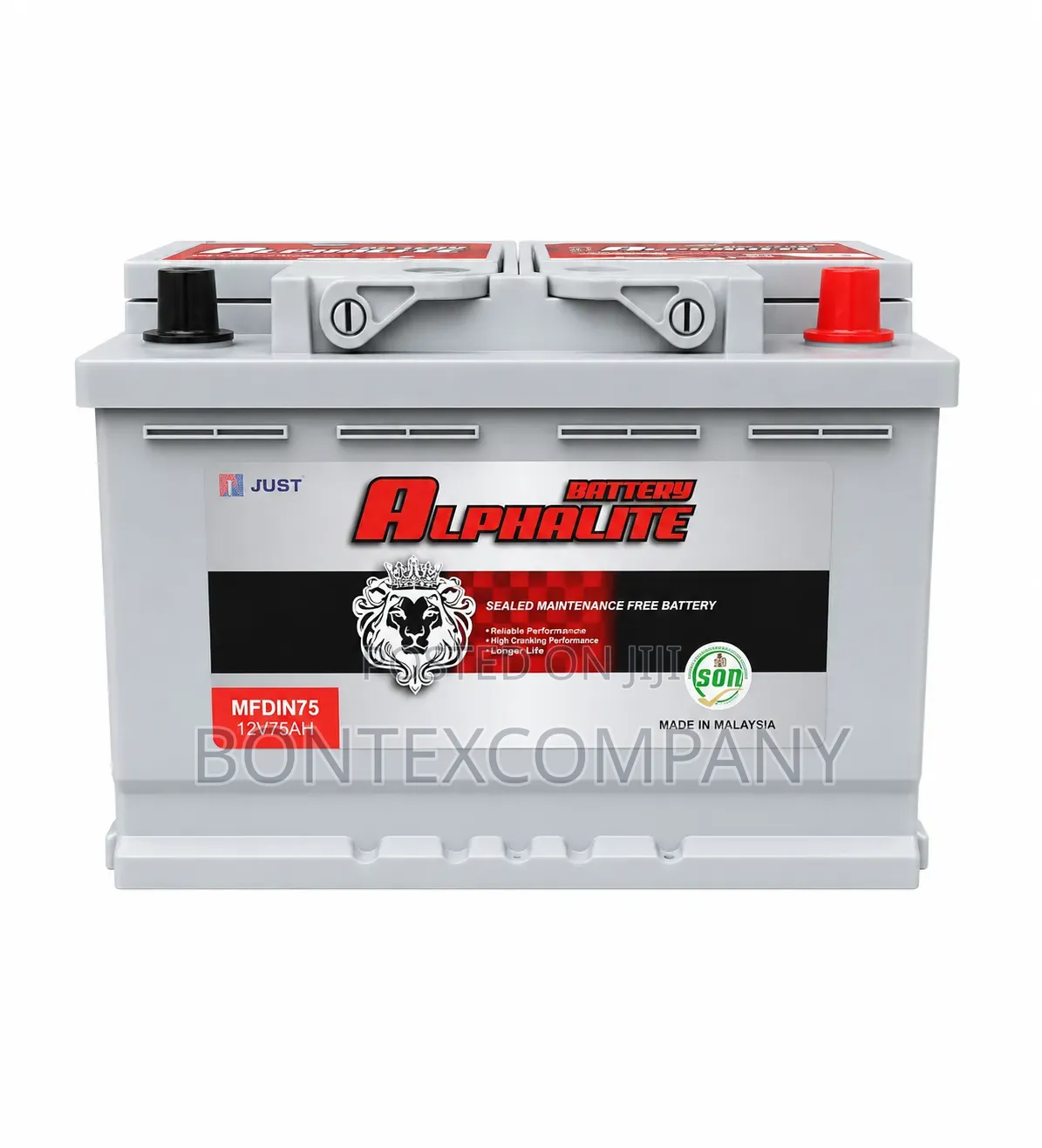 Alphalite Mf Din75 12v/75ah Battery