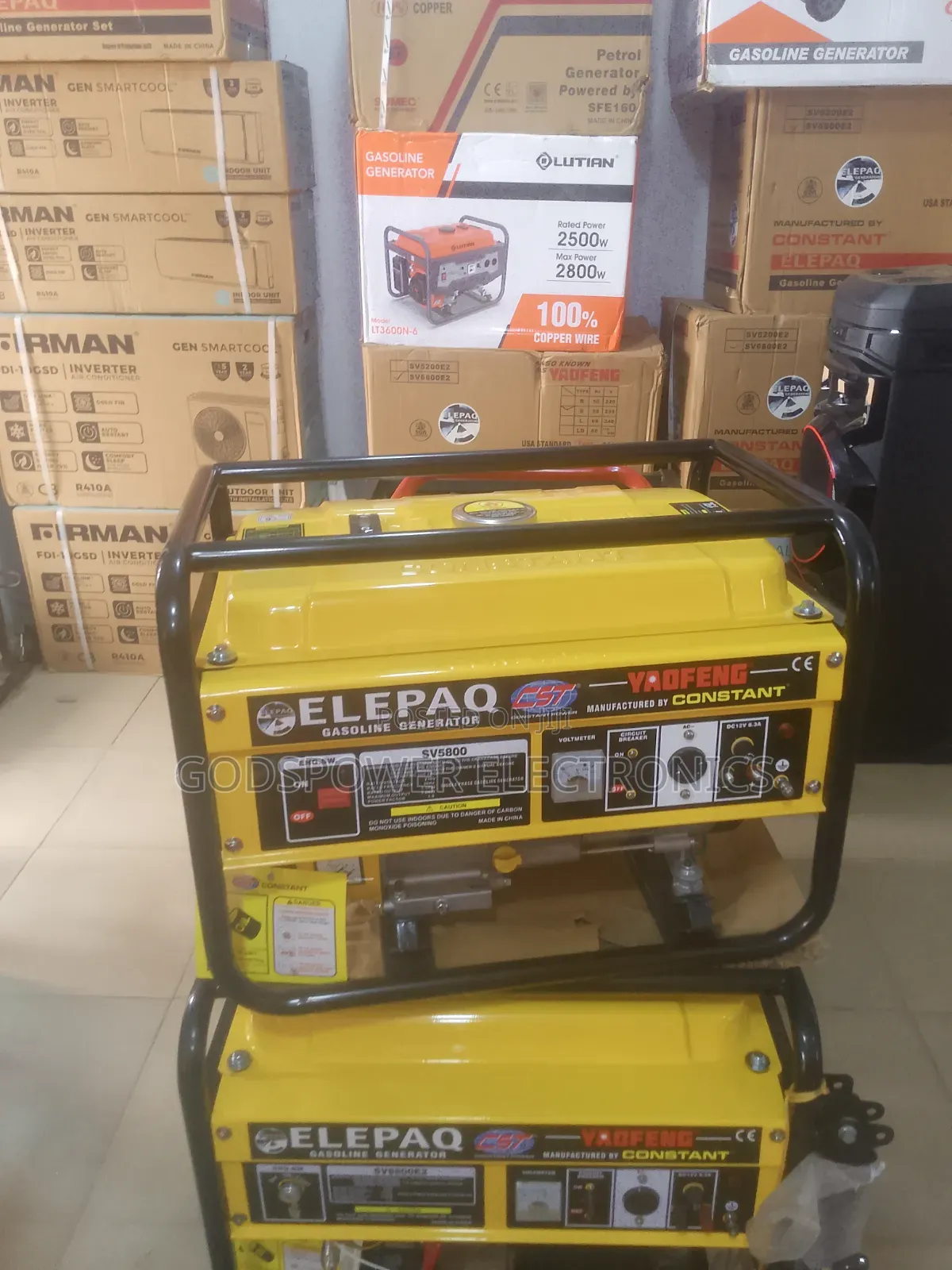 Original Elepaq 3.8kva Copper Coil Generators