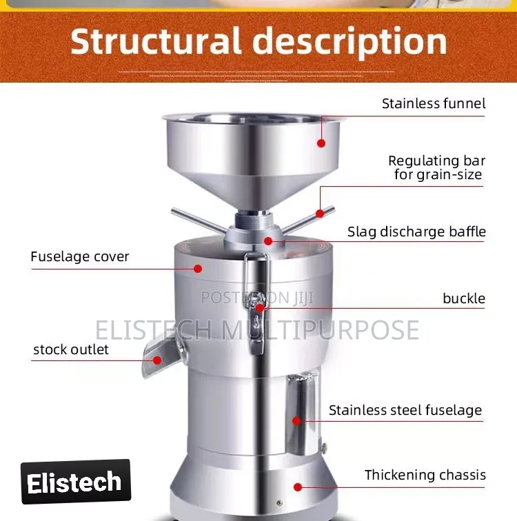 Premium Stainless Steel Commercial Grain And Slurry Grinding Machine