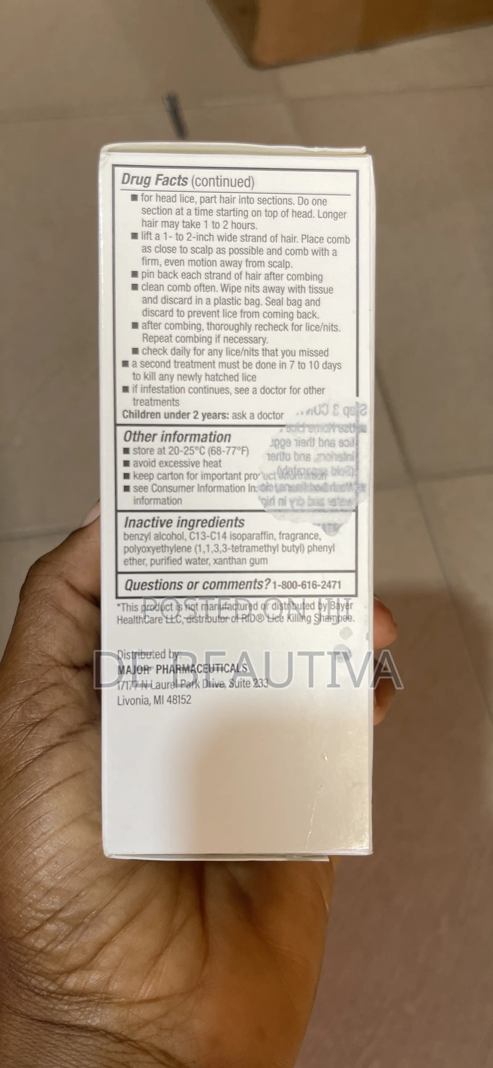 Major Maxium Strenght Lice Killing Shampoo