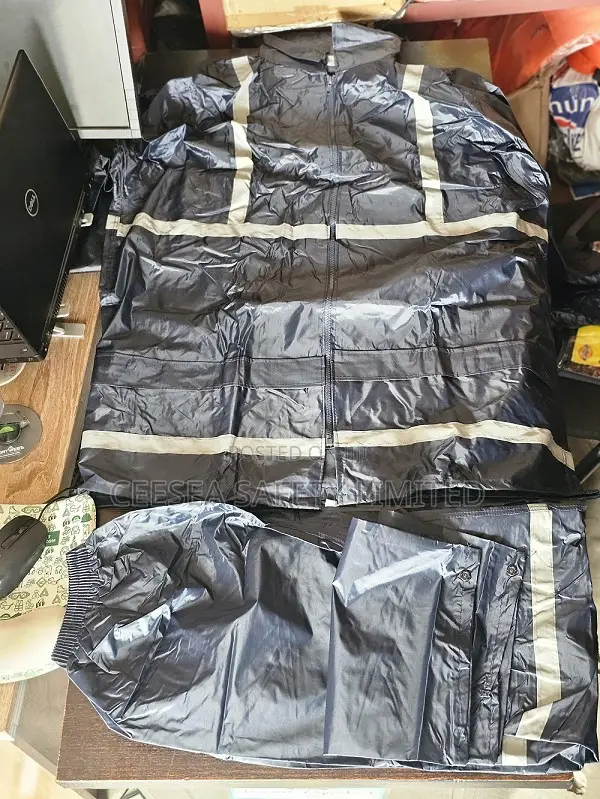 Safety Heavy Duty 2-pc Polyester Reflective Raincoat