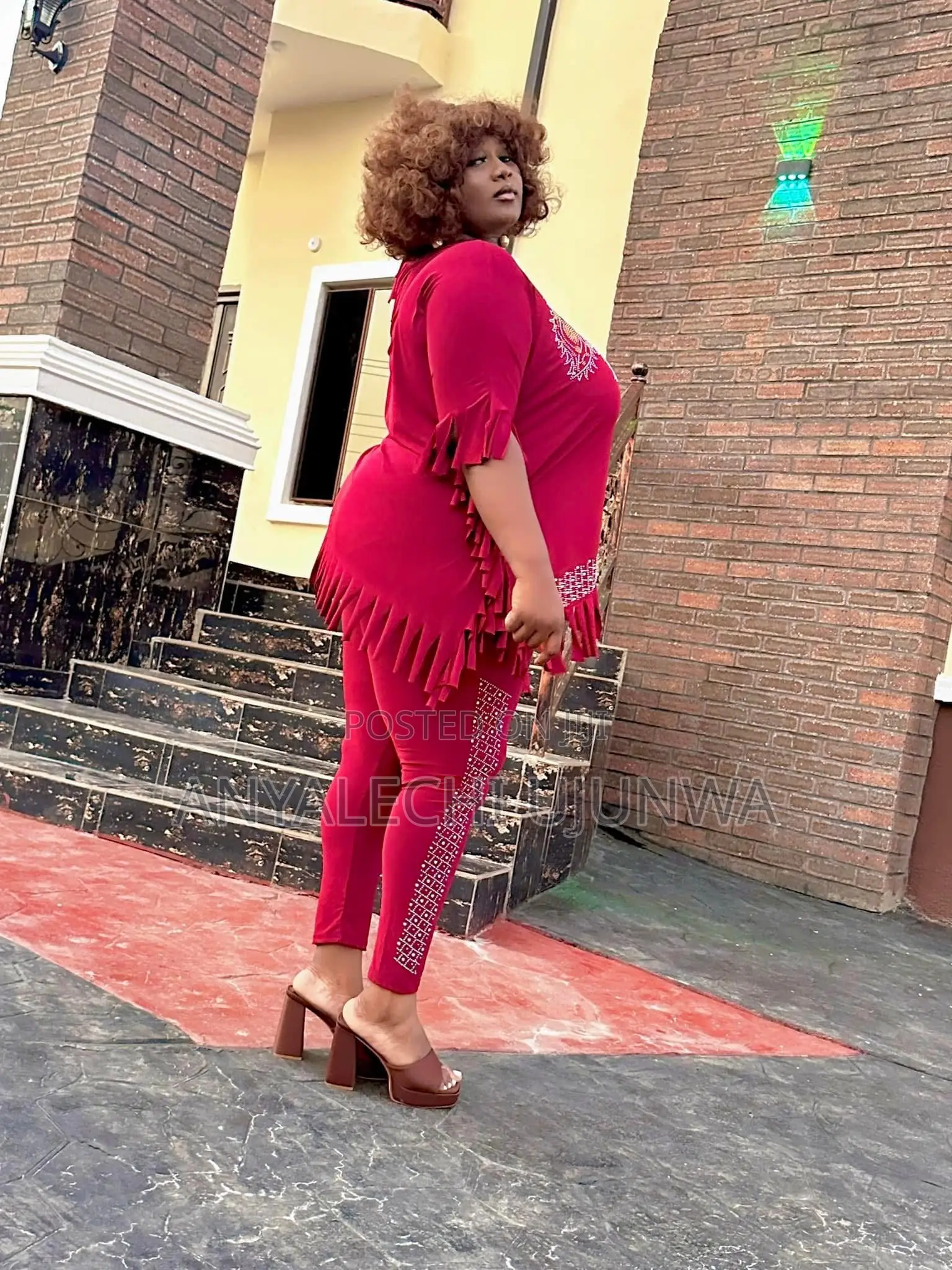 Curvy Queen Premium Two-Piece Fringe Set