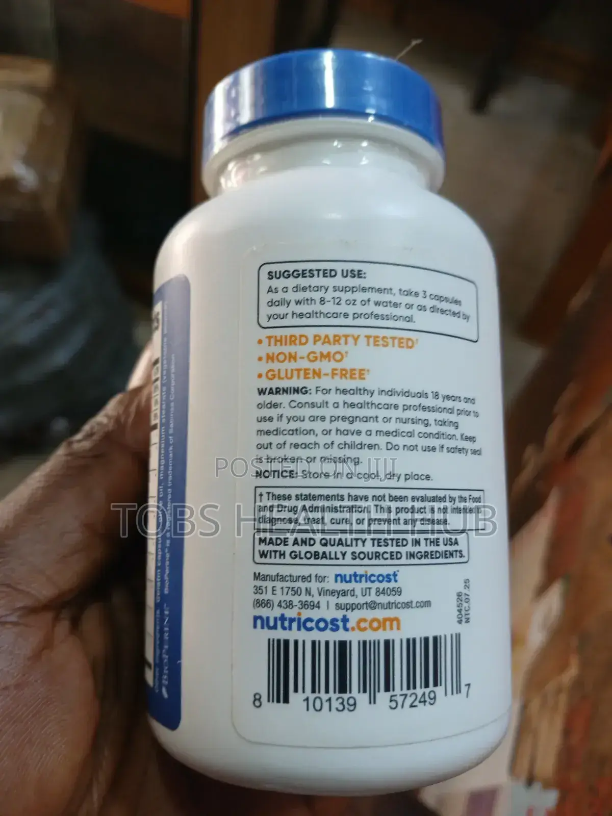Nutricost Testosterone Complex 1800mg by 90 Capsules