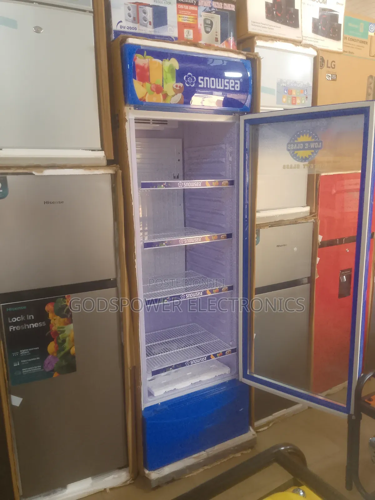 Snowsea Showcase Supermarket Chiller Fridge With Light Display