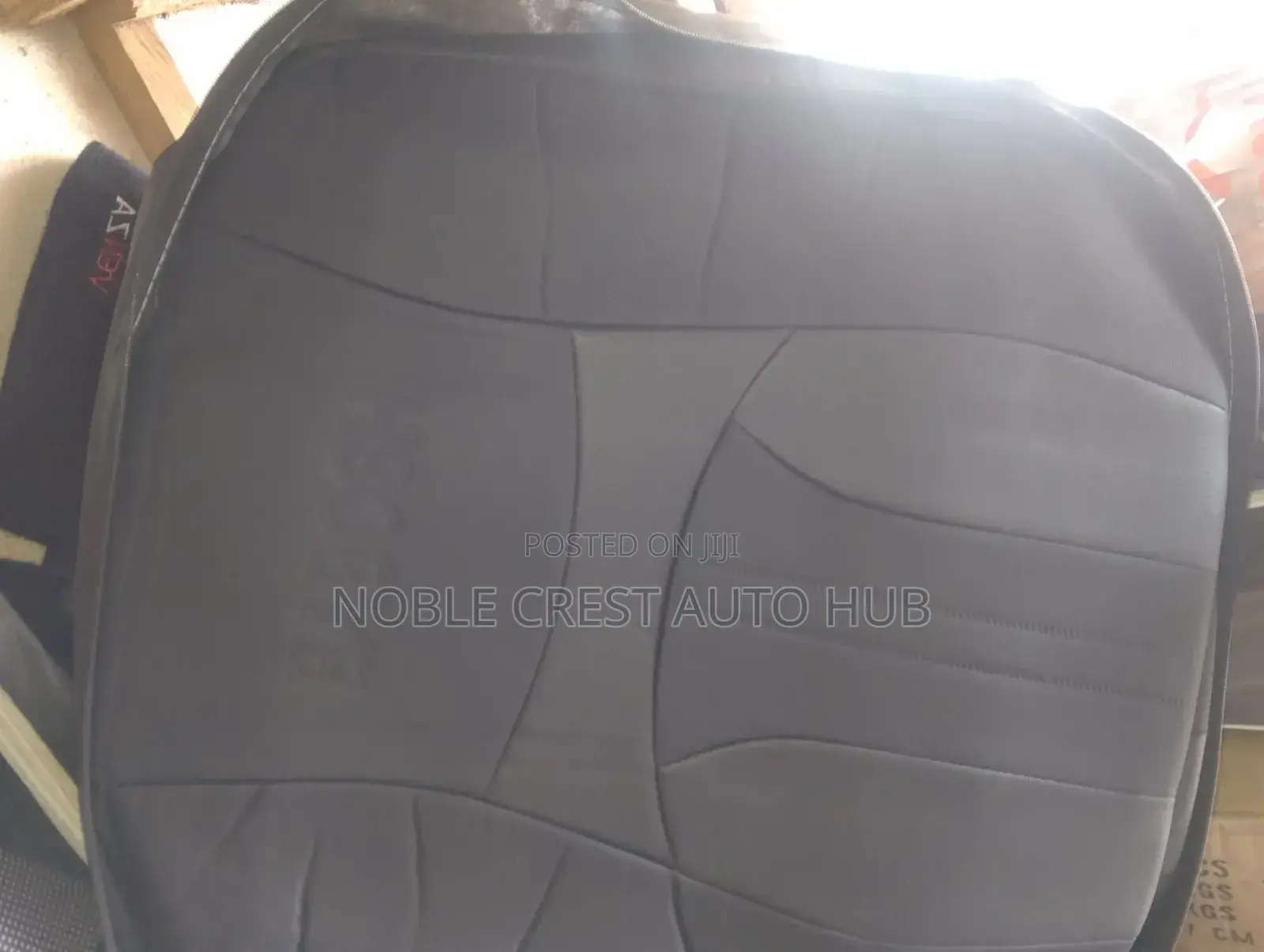 Pure Black Foreign Original Leather Seat Cover