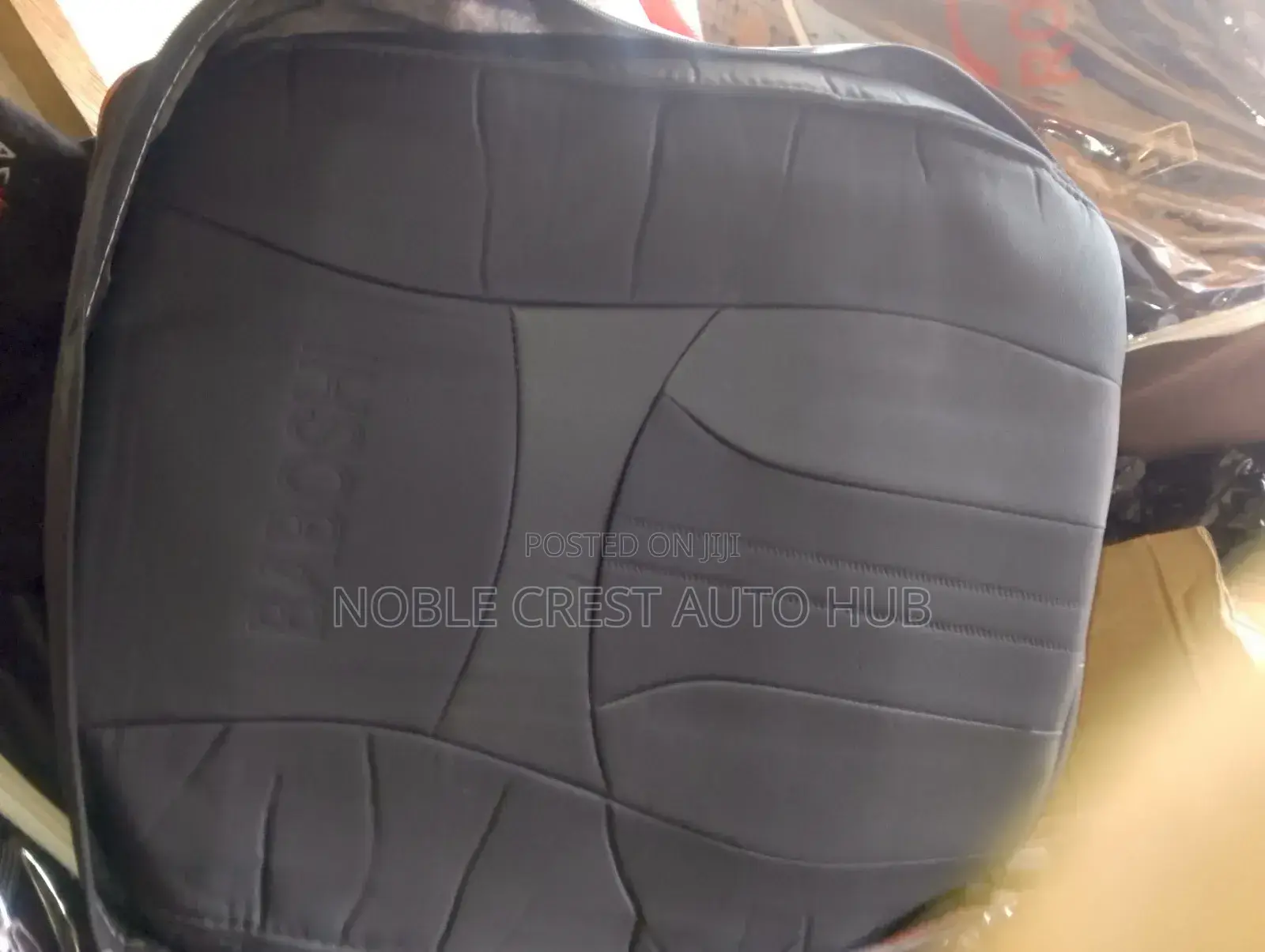 Pure Black Foreign Original Leather Seat Cover
