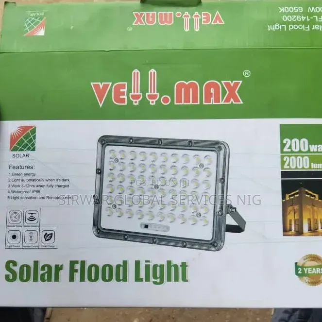 200w Vellmax Solar Street Light Separate Panel