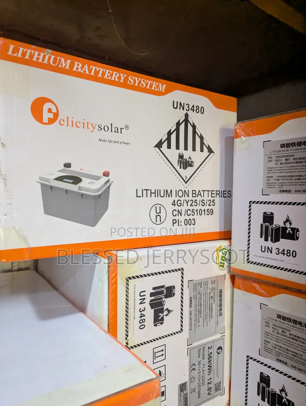 Felicity 2.5kwh 12v Lithium Ion Solar Inverter Batteries Available 