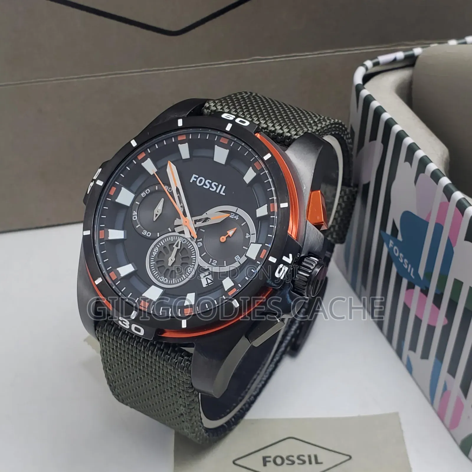 Fossil Black Chronograph Sport Watch