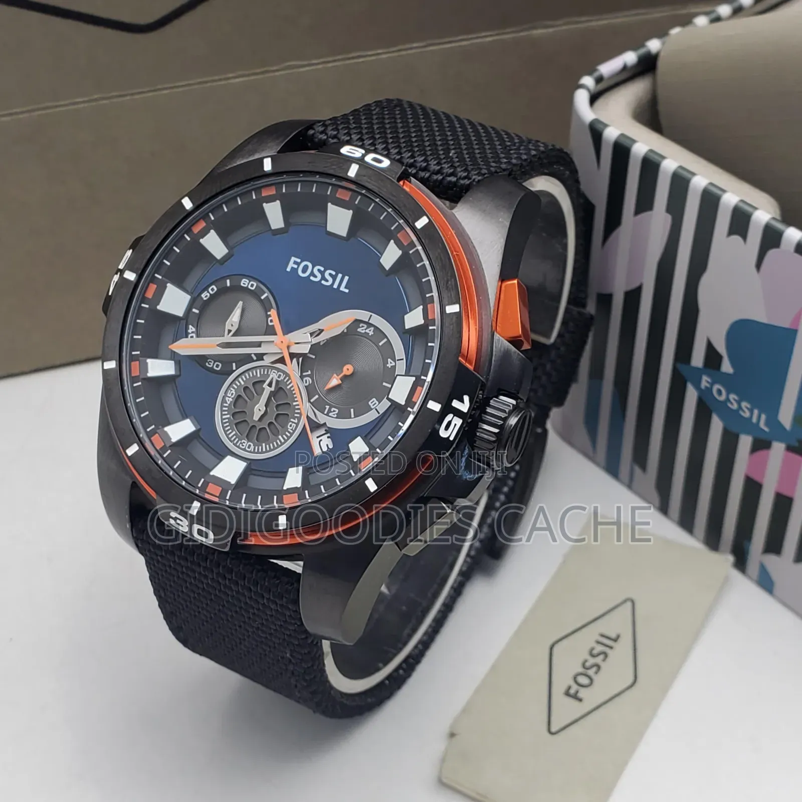 Fossil Black Chronograph Sport Watch