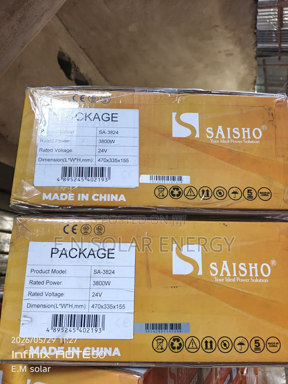 3.8kva/24v Hybrid Inverter Available Now