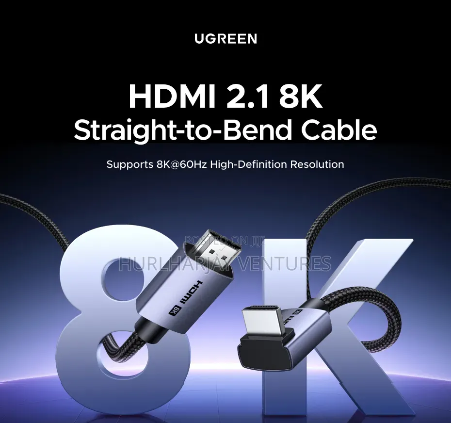 3m Ugreen Hdmi V2.1 () Angle Cable