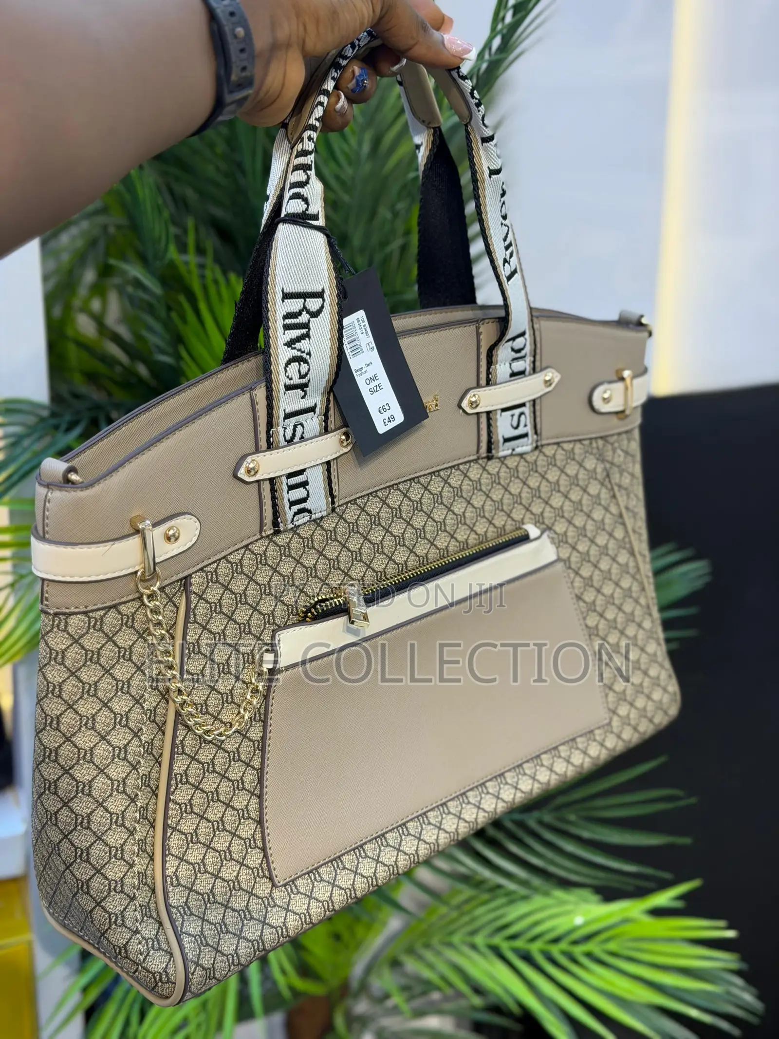 River Island Paneled Handle Tote Bag Straight From Store