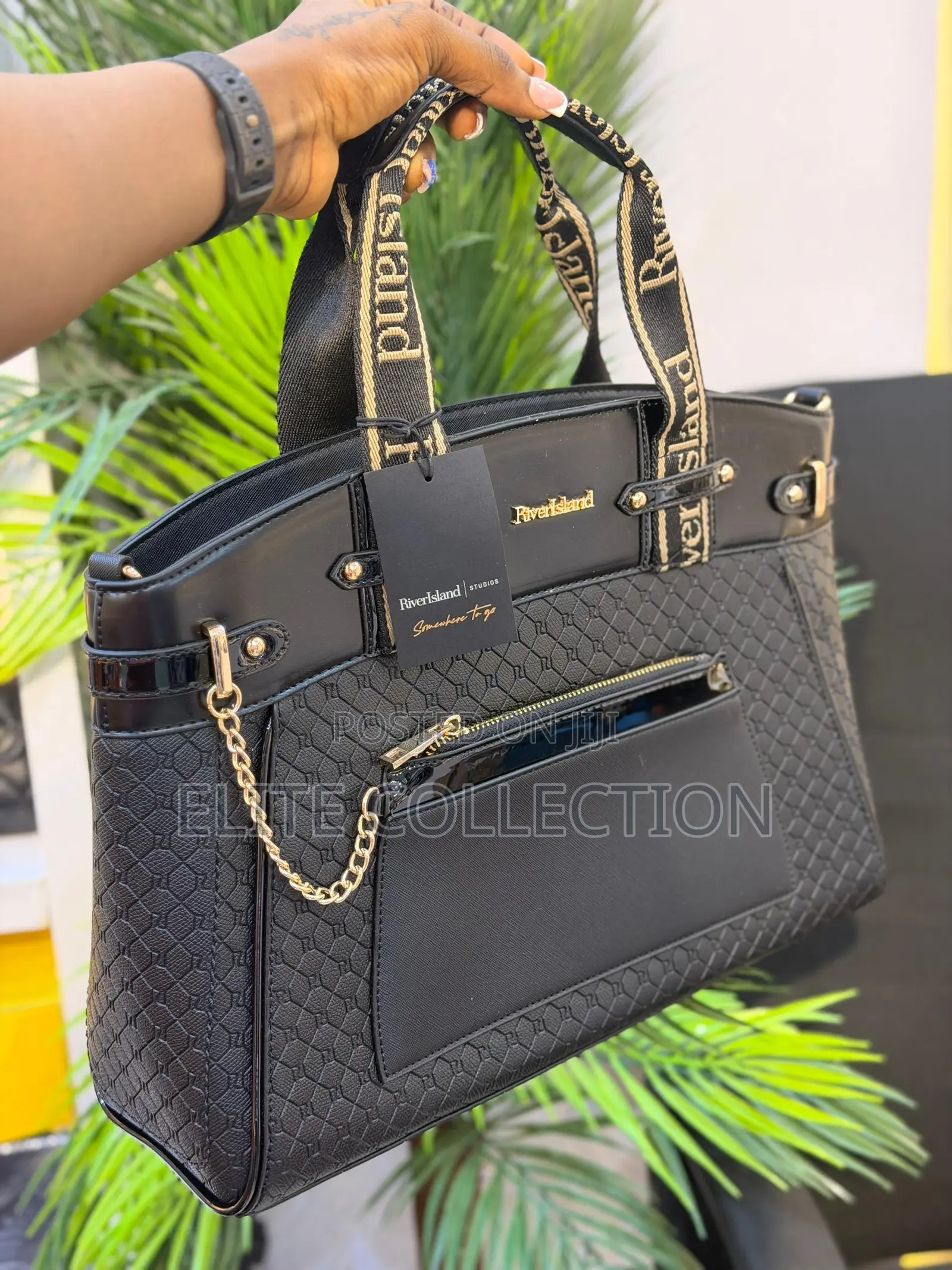 River Island Paneled Handle Tote Bag Straight From Store