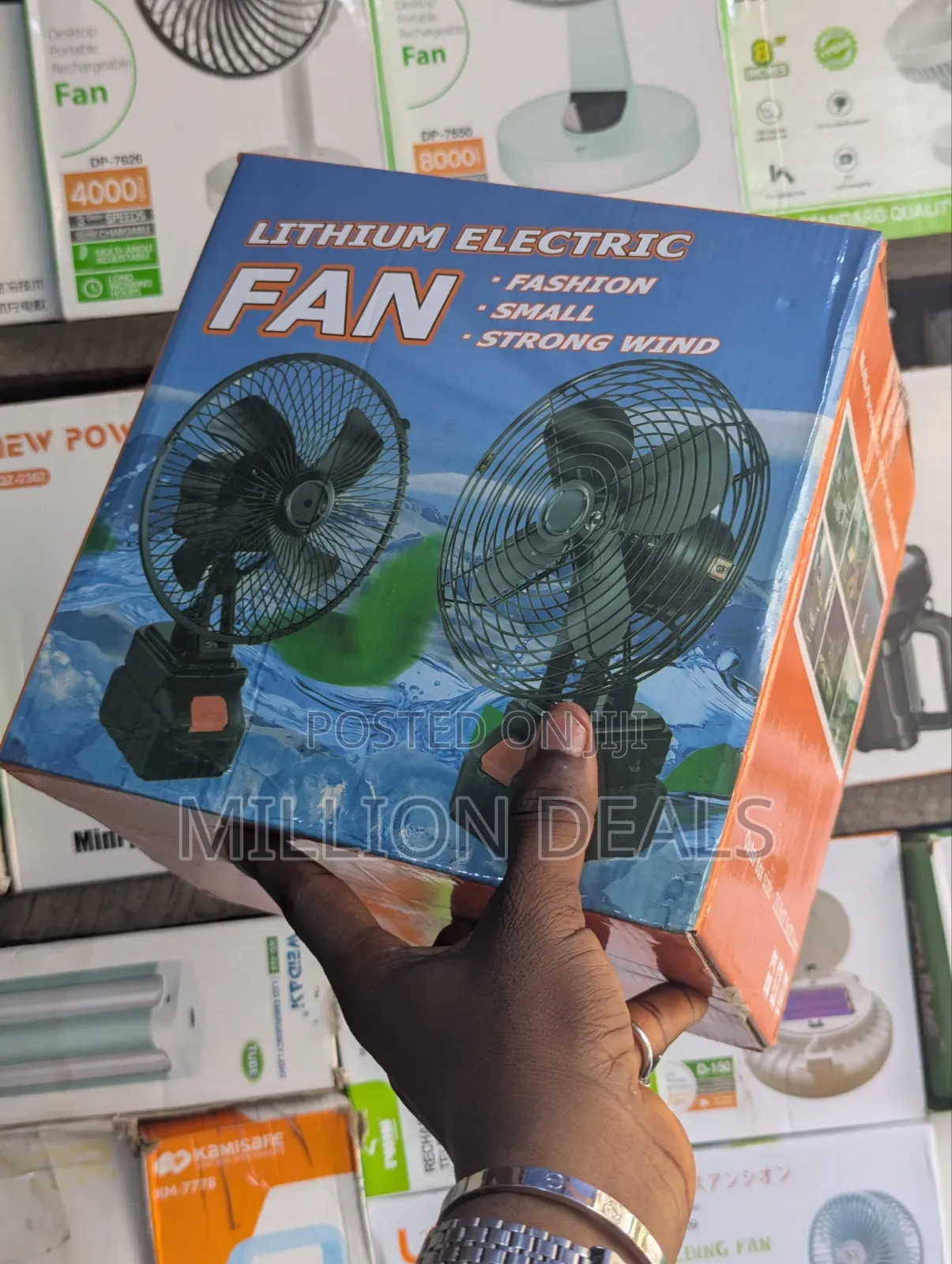 Lithium Electric Fashion Strong Wind Portable Fan