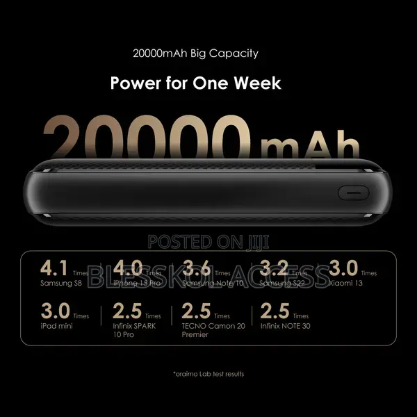 Oraimo Traveler 12 Byte 20000mah 12w Power Bank