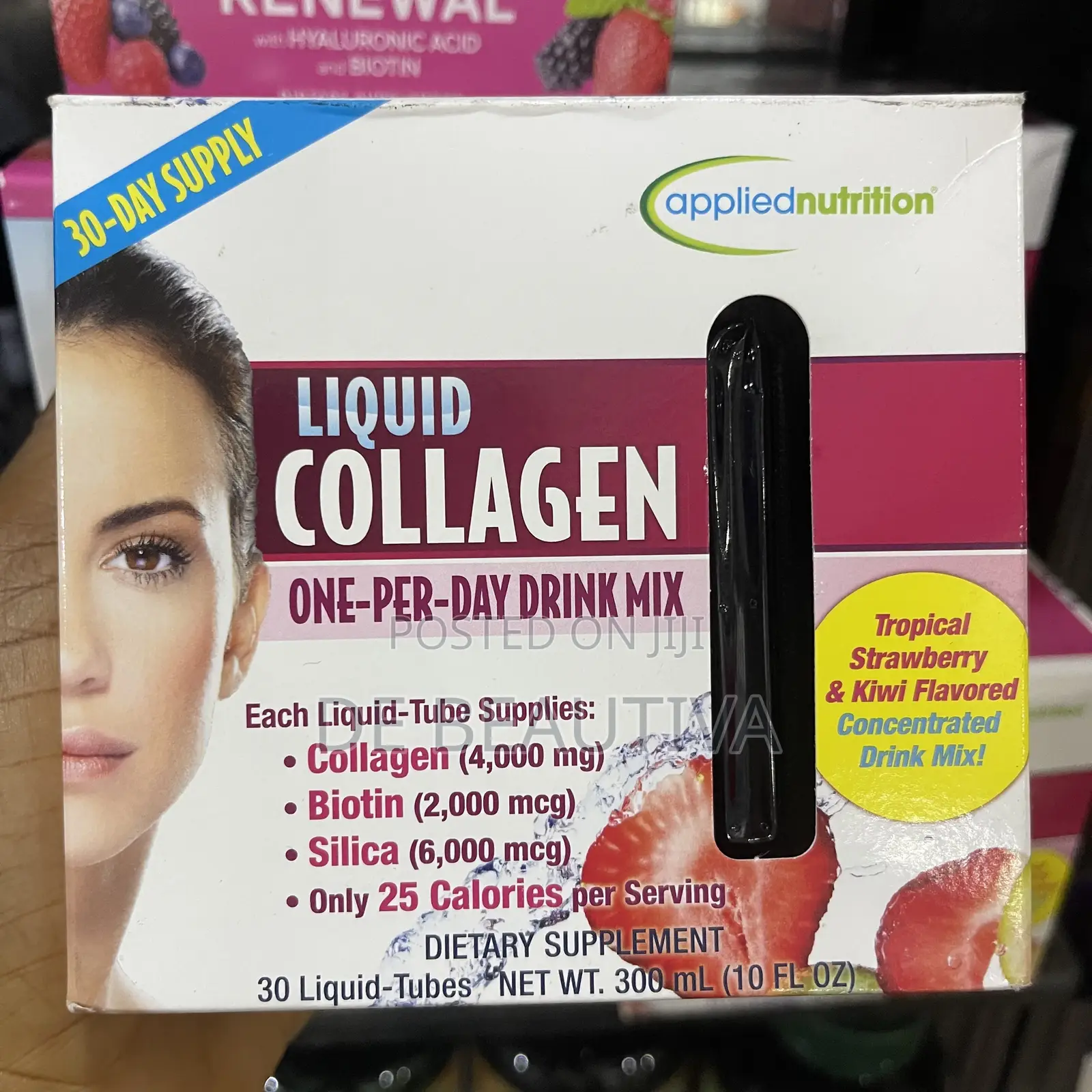 Appliednutrition Liquid Collagen,Tropical Strawberry Kiwi, 30 Tubes