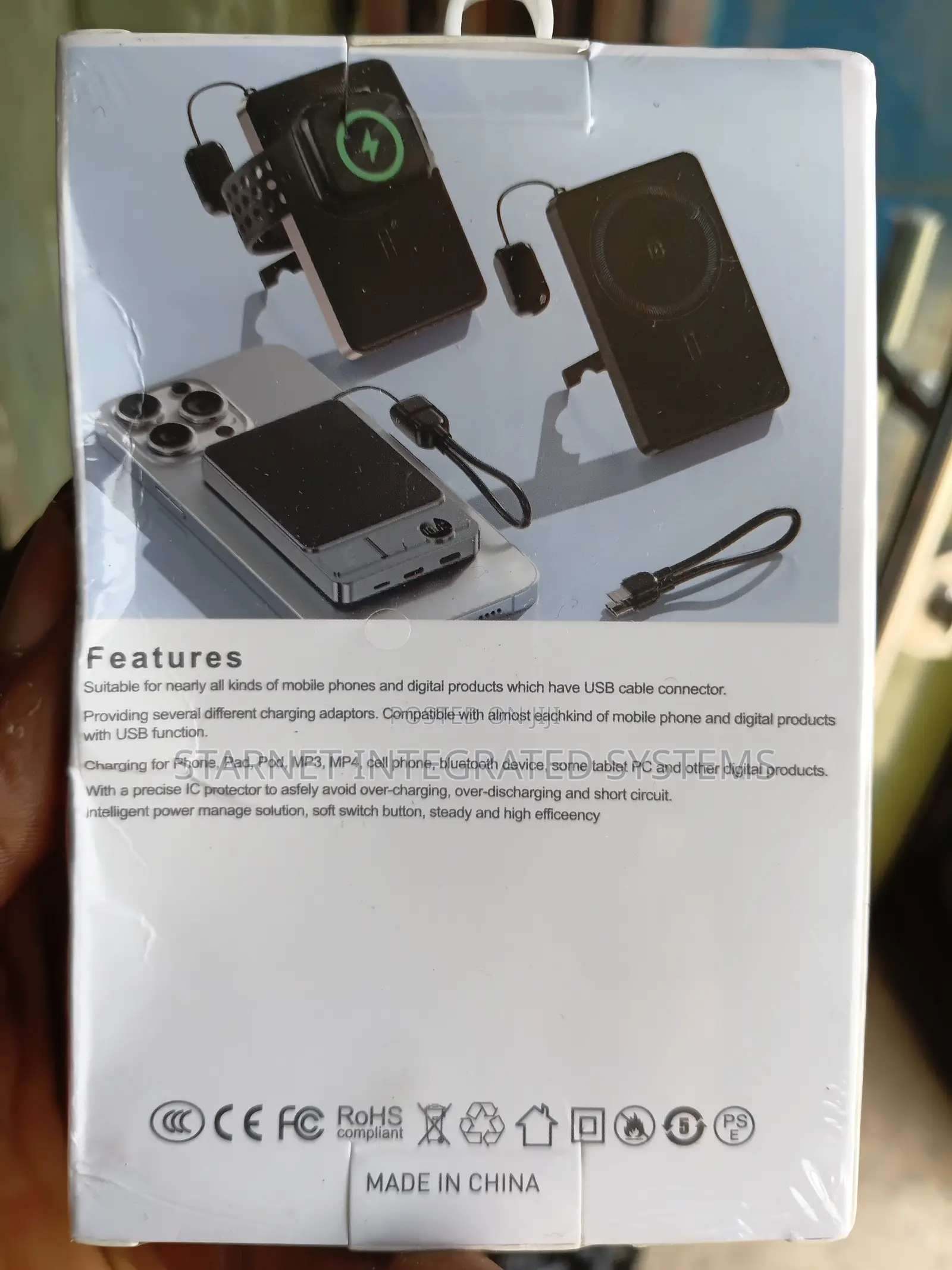 Wireless Magnetic Ring 10000mah iPhone And Samsung Power Bank